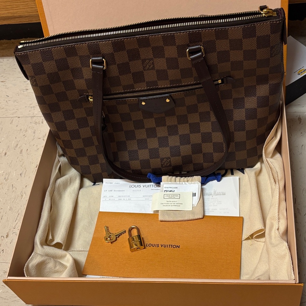 LOUIS VUITON PARIS  Brown Tote Bag